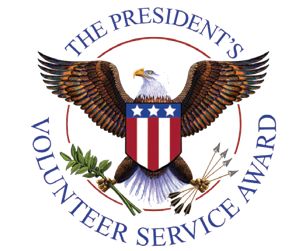 The President's Volunteer Service Award seal